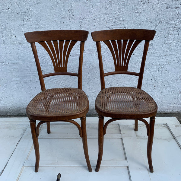 2 Antike Stühle von Thonet No. 221