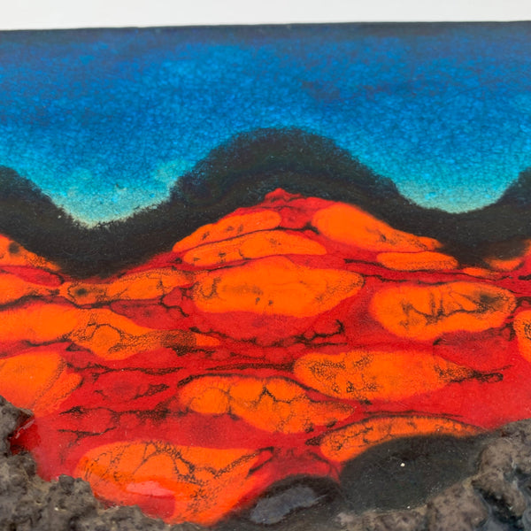 Fat Lava Künstler Wandkeramik Vulkan