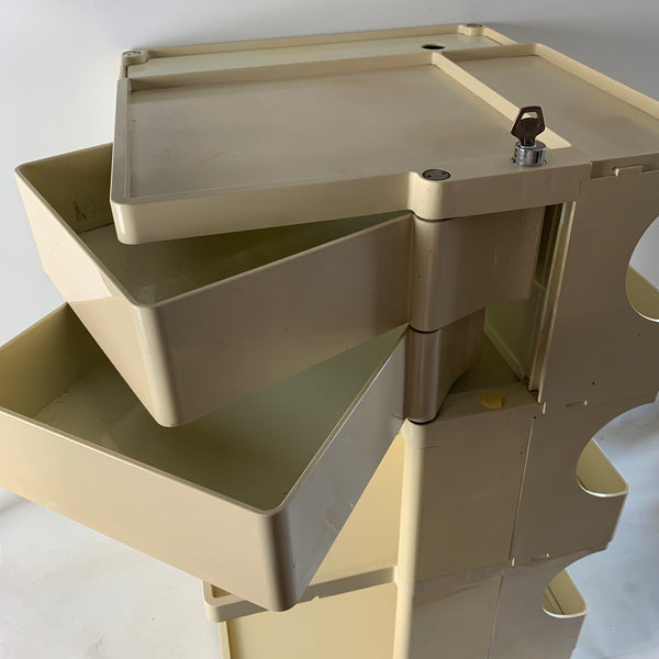 Rollcontainer Boby von Joe Colombo für Bieffeplast in weiß