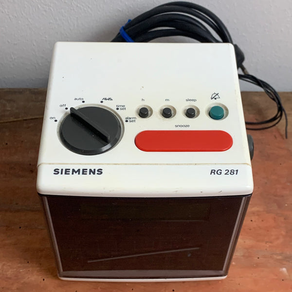 Vintage Radio Wecker Würfel von Siemens