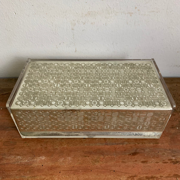 Vintage Plexiglas Serviertendose von WMF