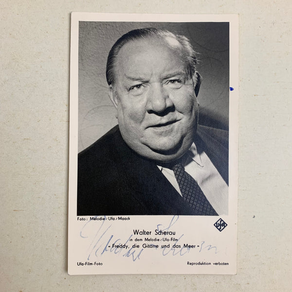 Original Autogramm von Walter Scherau