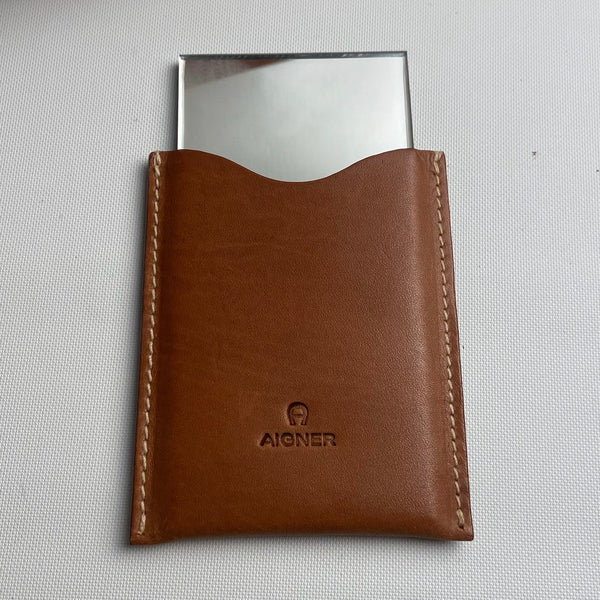 Kleine braune Leder Damen Handtasche von Aigner