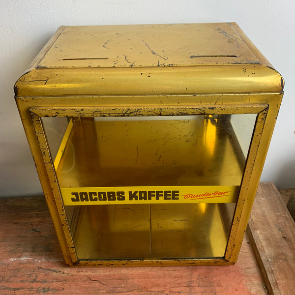 Vintage Jacobs Kaffee Vitrine