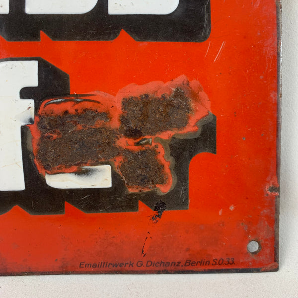 Emaille Schild Schultheiss Patzenhofer