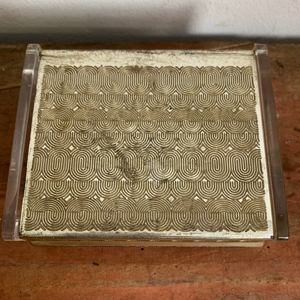 Vintage Plexiglas Zigarettendose von WMF