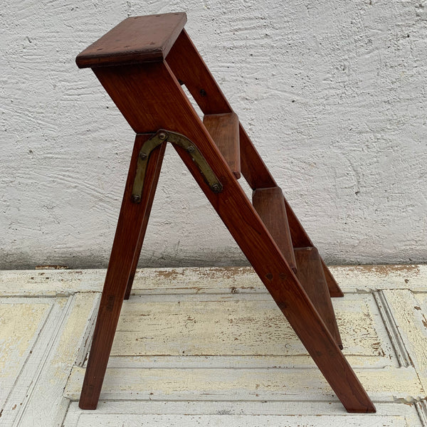 Vintage dekorative Trittleiter aus Holz