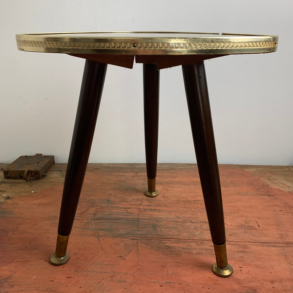 Kleiner Nierentisch Hocker 50er Jahre