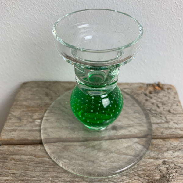 Vintage Bubble Glas Kerzenständer