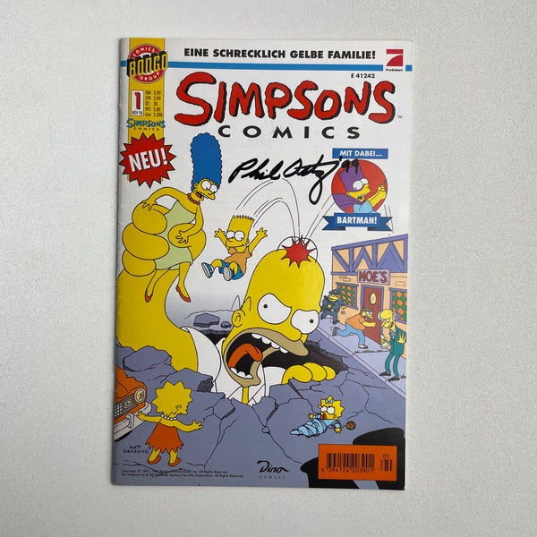 Simpsons Comics mit Signatur von Phil Ortiz Heft 1 bis 26
