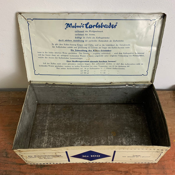 Vintage Blechdose Carlsbader Kaffee Gewürz