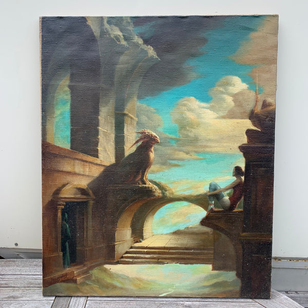 Mystische Gemälde im Art Deco Stil