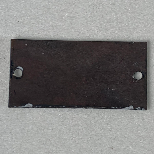 Emaille Schild Heizung Fülleitung