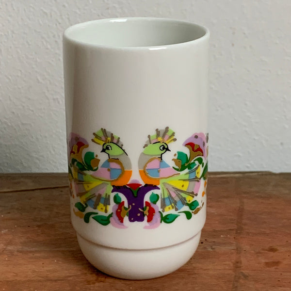 Rosenthal Studio Linie Vase mit Pfauen von Björn Wiinblad