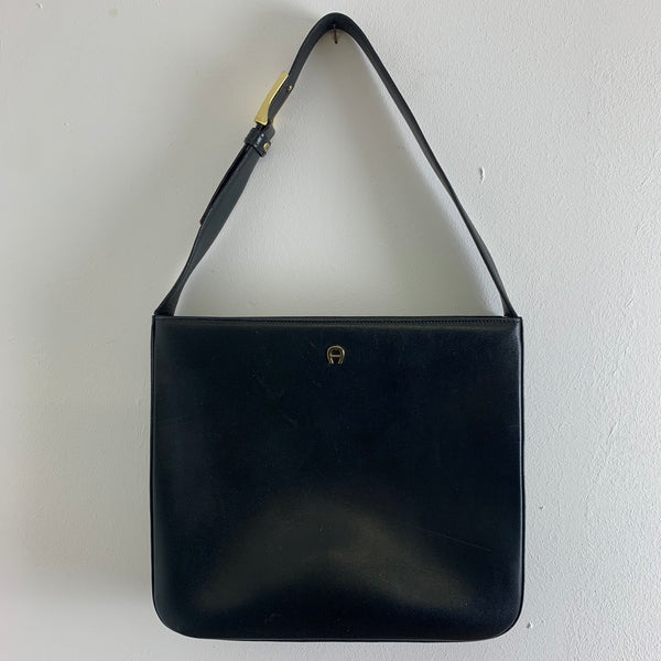 Vintage Damen Handtasche von Aigner in schwarz