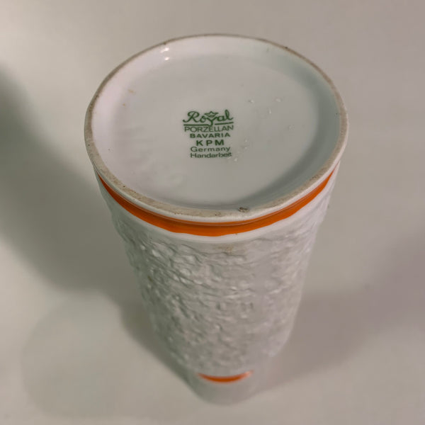 Royal KPM Vase orange/ braun