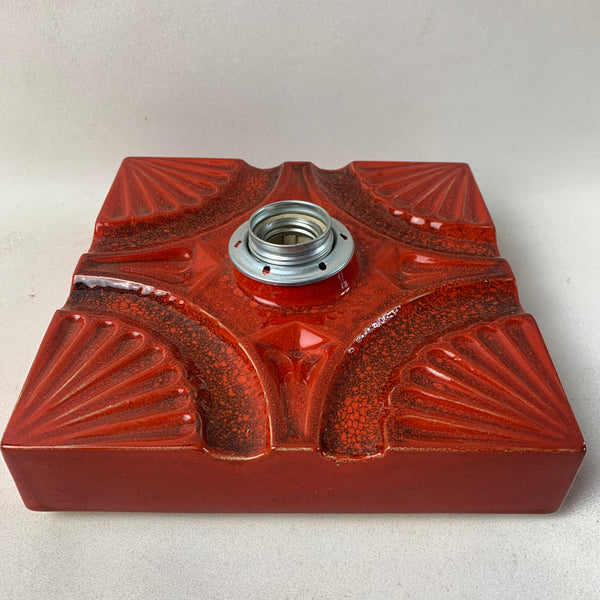 4 Fat Lava Keramik Wand Lampen rot