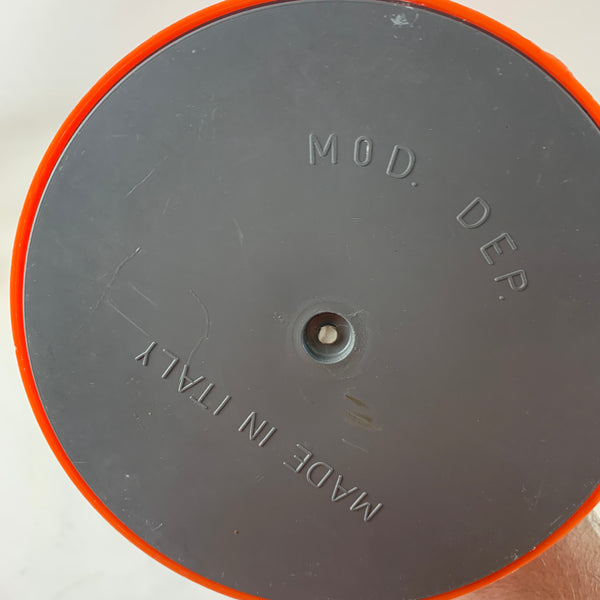 Italienischer Mid-Century Standaschenbecher orange