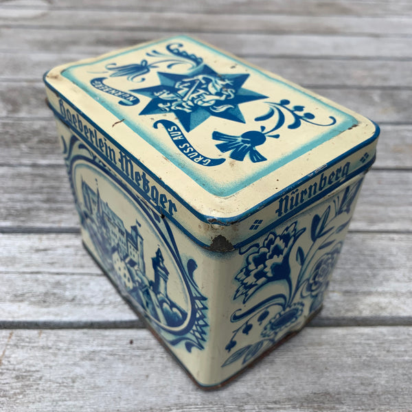 Vintage Blechdose Haeberlein Metzger