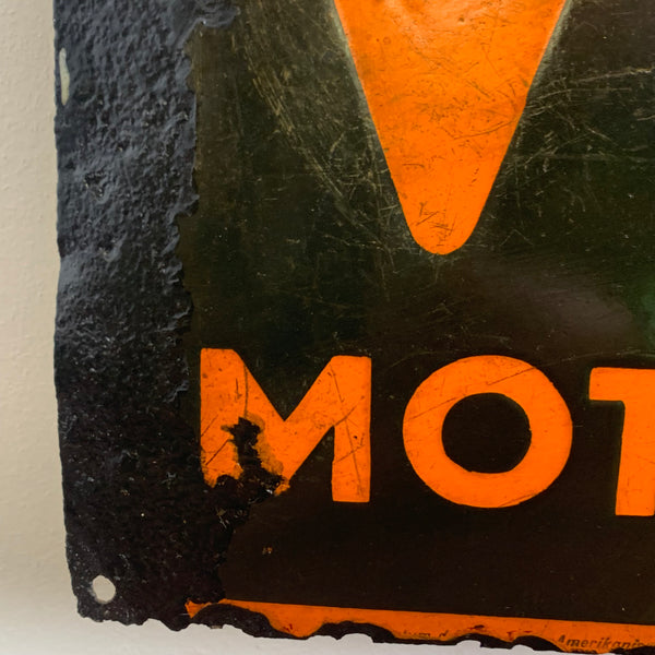 Seltenes Emaille Schild von Veedol