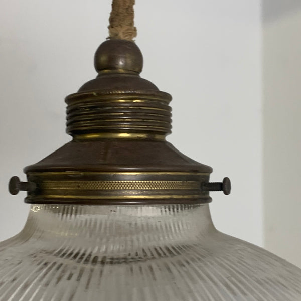 Jugendstil Deckenlampe von Holophane