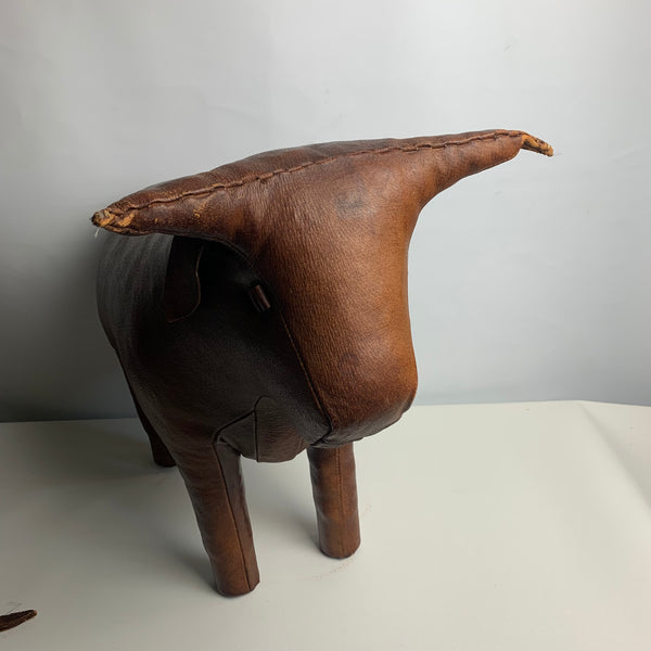 Vintage Leder Stier von Dimitri Omersa für das Londoner Kaufhaus Liberty
