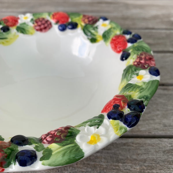 Bassano italienische Keramik runde mediterrane Obstschale