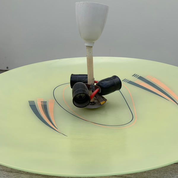 50er Jahre Tellerlampe