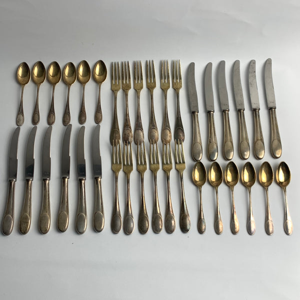 36 Teile Dessertbesteck / Obstbesteck von Wilkens 800er Silber