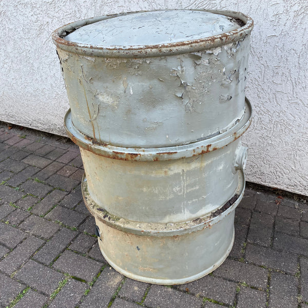 Altes Ölfass aus Eisen von Shell