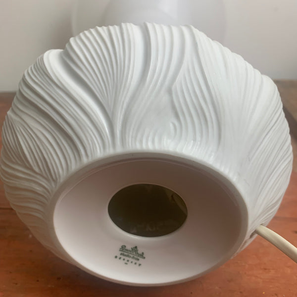 Paar vintage Nachttisch Lampen aus Biskuitporzellan von Rosenthal
