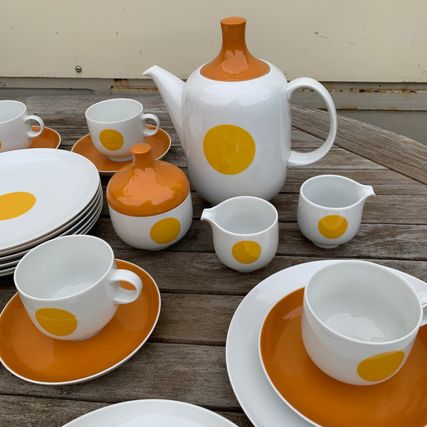 Rosenthal Studio Line Serie Plus Modell Punktal Gelber Punkt Wolf Karnagel