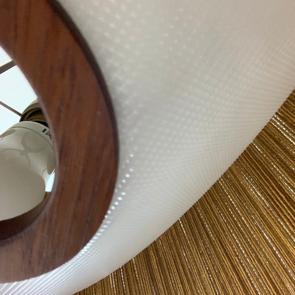Vintage Sisal Deckenlampe von Temde