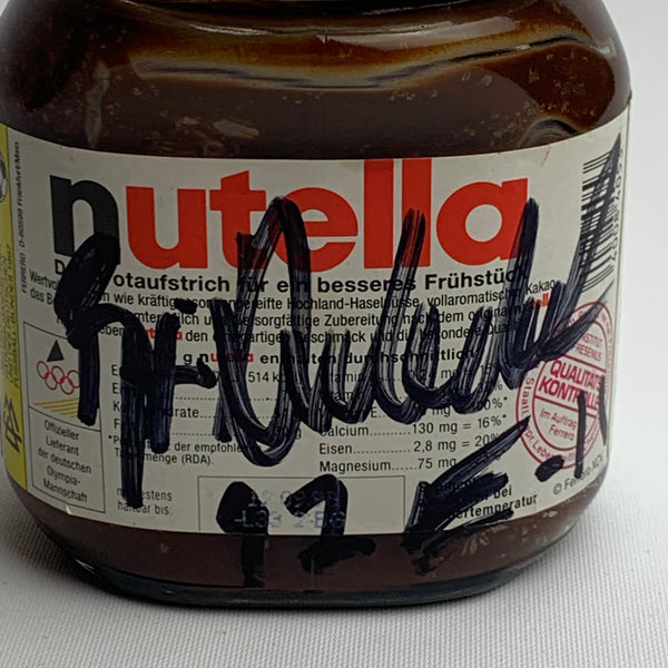 Autogramm Björn Dunkerbeck auf Nutella Glas