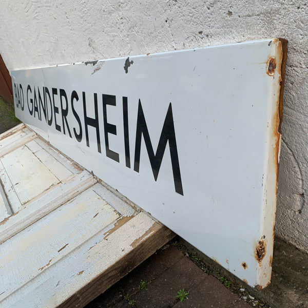 Vintage Emaille Schild Bad Gandersheim