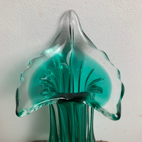 Vintage Grüne Murano Vase