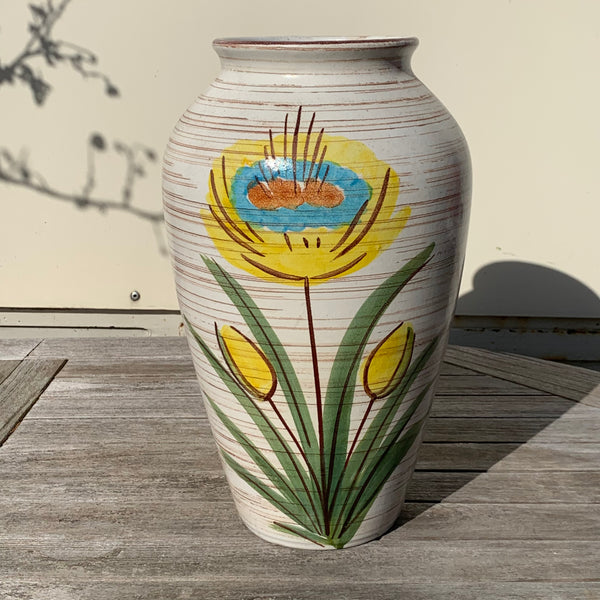 Vintage Mid Century Keramik Vase von Jasba 106-35