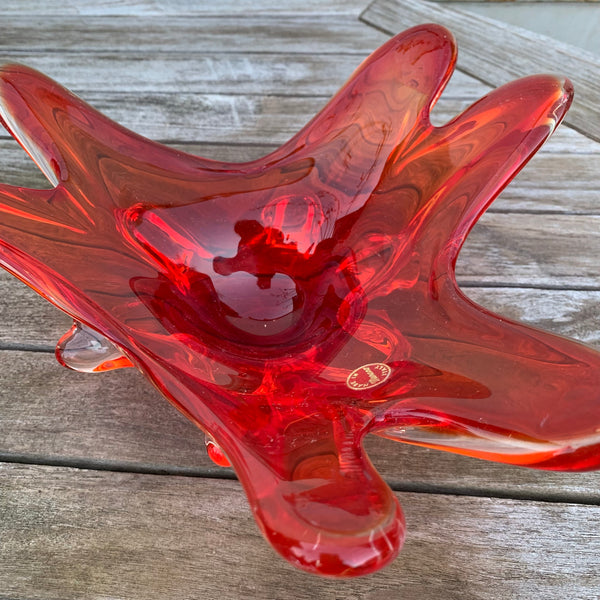 Rote Murano Schale