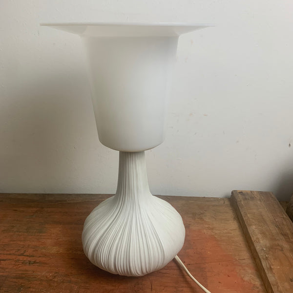 Paar vintage Nachttisch Lampen aus Biskuitporzellan von Rosenthal