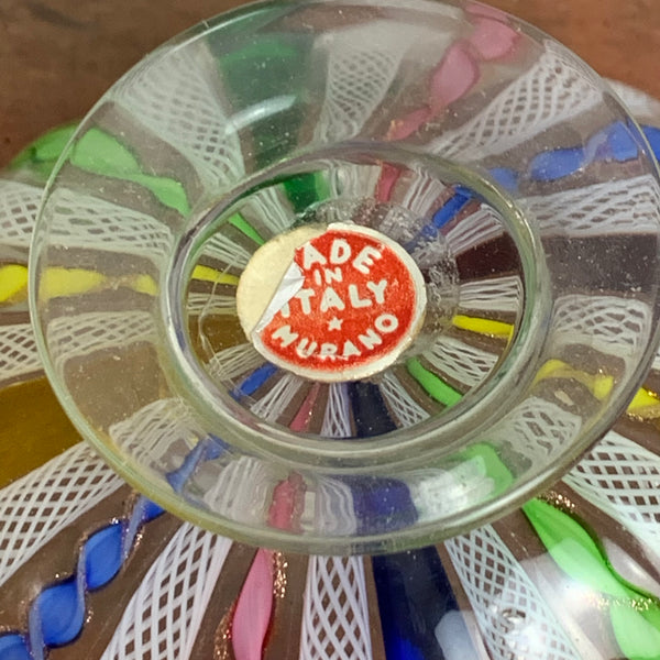 Vintage filigrane bunte Murano Schale