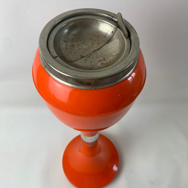 Italienischer Mid-Century Standaschenbecher orange