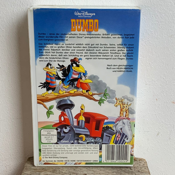 VHS Video Kassette Dumbo Meisterwerk von Walt Disney