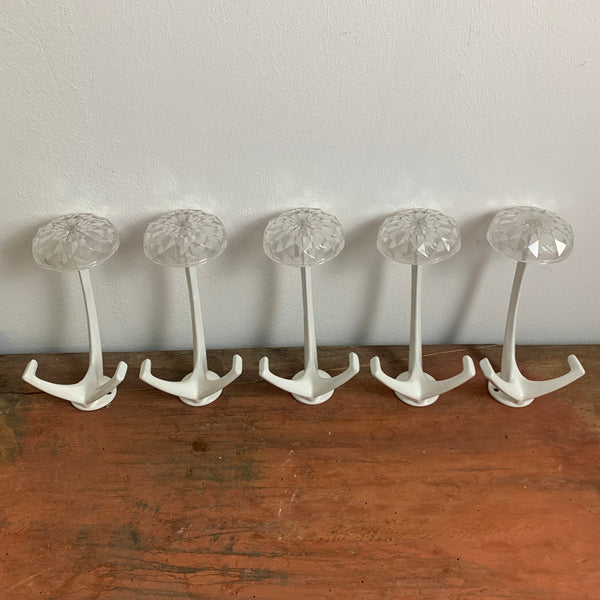 5 vintage Garderobenhaken