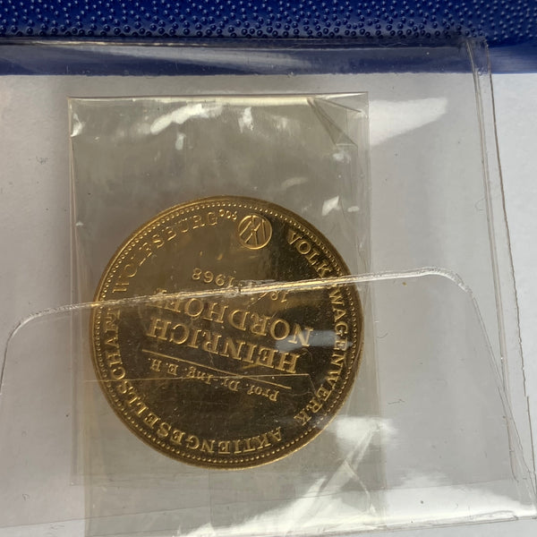 Volkswagen Heinrich Nordhoff 22 Karat Goldmünze