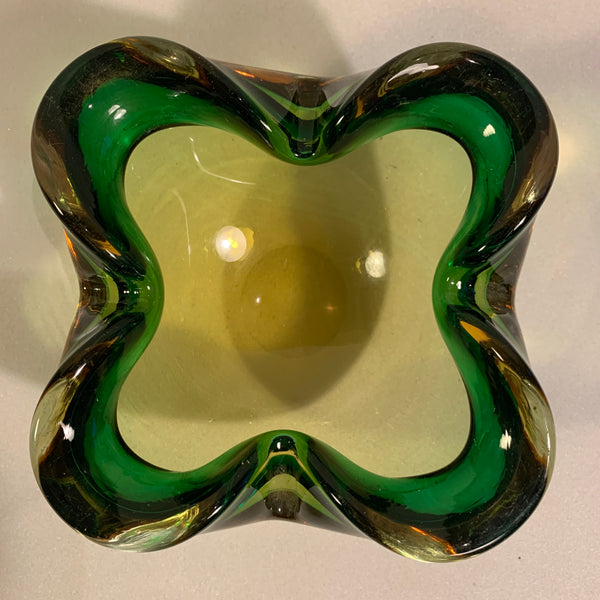Zweifarbiger Murano Aschenbecher