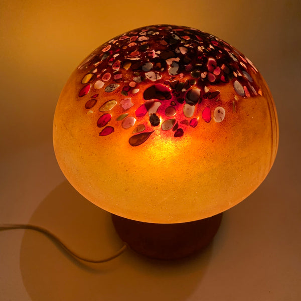 Pilzlampe von Monika Backström für Kosta Boda