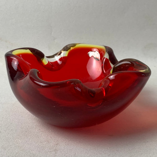Murano Aschenbecher in rot