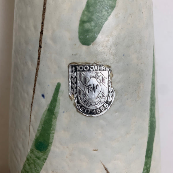 Mid Century Keramik Vase von Fohr