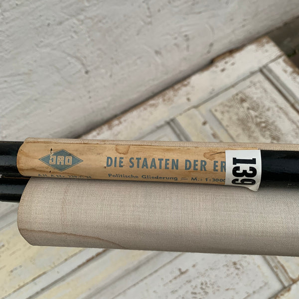 Alte Schulkarte Weltkarte