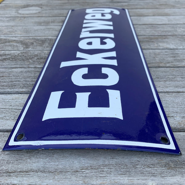 Altes Straßennamenschild Eckerweg